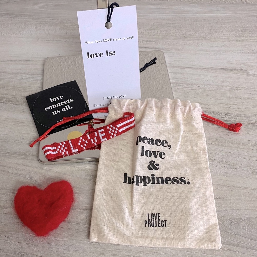 NWT Love is Project LOVE Bracelet - RED ❤️❤️❤️